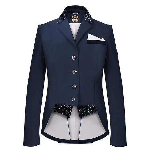 Fair Play Bea short dressage show jacket tailcoat size 34 (Euro) navy - Picture 4 of 11